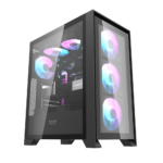 Dark Flash DRX70 Glass Black  ATX case with 4 ARGB fans pre-installed