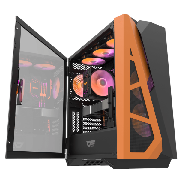 DarkFlash DLZ31 BLACK/ORANGE MESH (CASE ONLY)