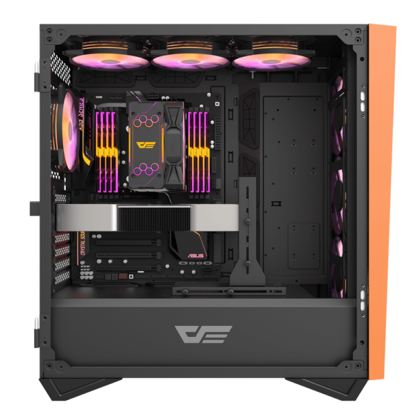 DarkFlash DLZ31 BLACK/ORANGE MESH (CASE ONLY) - Image 6