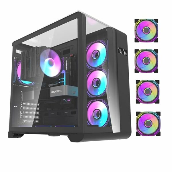 DARKFLASH L280 ATX PC CASE BLACK (CASE ONLY)