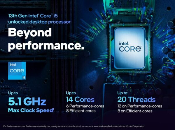 Intel Core i5-13600K Processor (Tray, 13th Gen, Unlocked) - Image 3