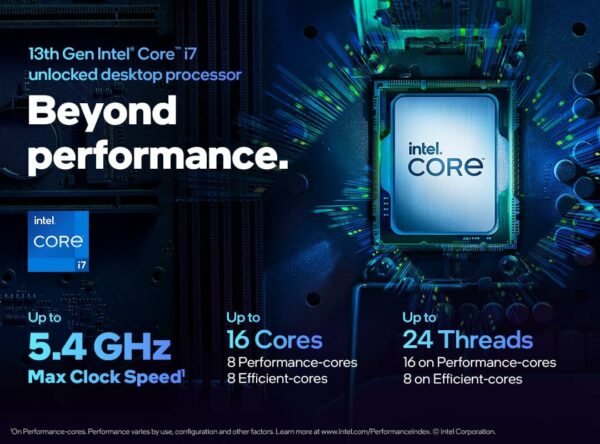 Intel Core i7-13700KF Processor (Tray, 13th Gen, Unlocked, No Integrated Graphics) - Image 4