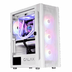 GALAX Revolution-06 ALLSYNC White PC Case, ATX, M-ATX, ITX, 4 ARGB Fans