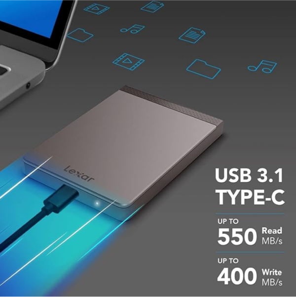 Lexar External Portable SSD 500GB - Image 2