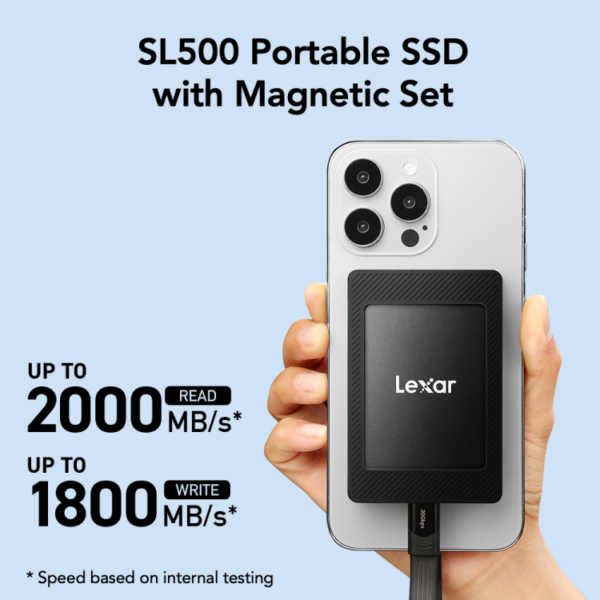 Lexar External Portable SSD – USB 3.2 Gen2x2, With Magnetic Set - Image 2