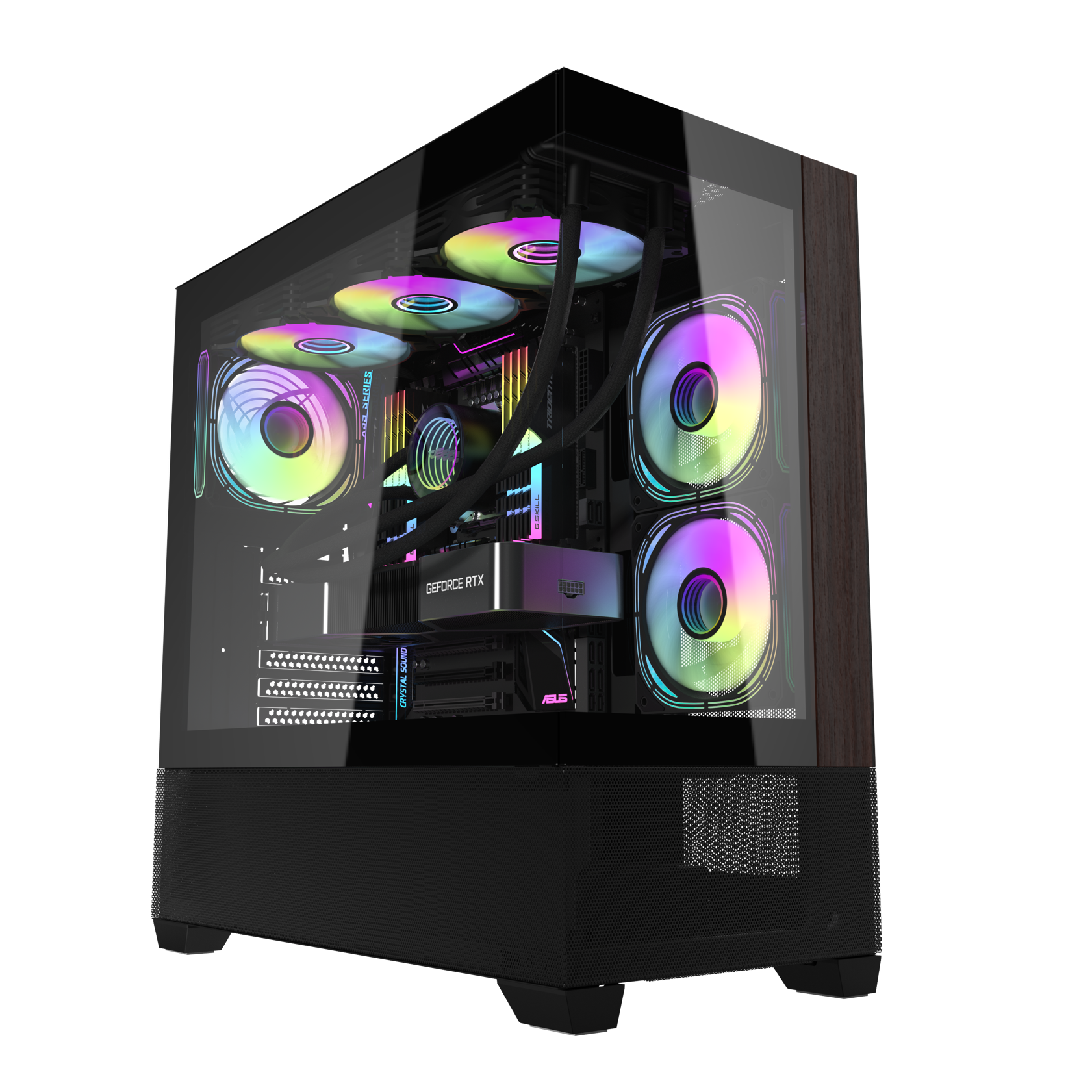 DARK Flash DS900 AIR ARGB PC Case | Curved Glass & High-Airflow RGB ...