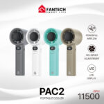 Fantech Portable Cooler PAC2 Mini Fan | Handheld Rechargeable Fan with Adjustable Speed