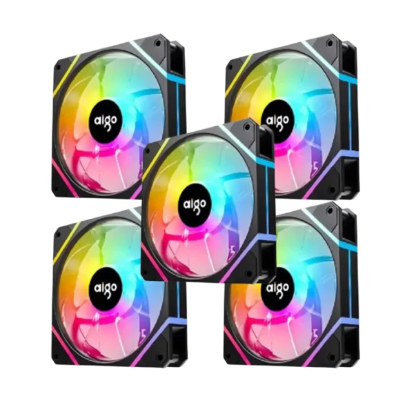 DarkFlash AM12 Pro 5-in-1 Black Case Fans | High-Performance RGB Cooling