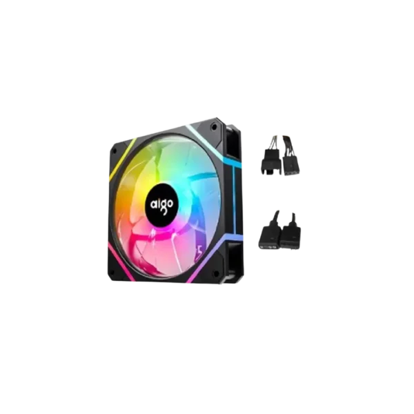 DarkFlash AM12 Pro 5-in-1 Black Case Fans | High-Performance RGB Cooling - Image 2