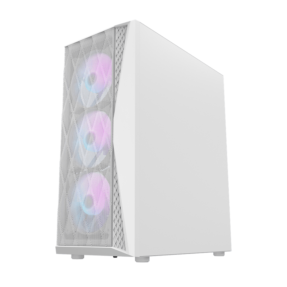 DarkFlash DK352 Mesh White ATX Case | High-Airflow | Tempered Glass 4 ARGB - Image 3