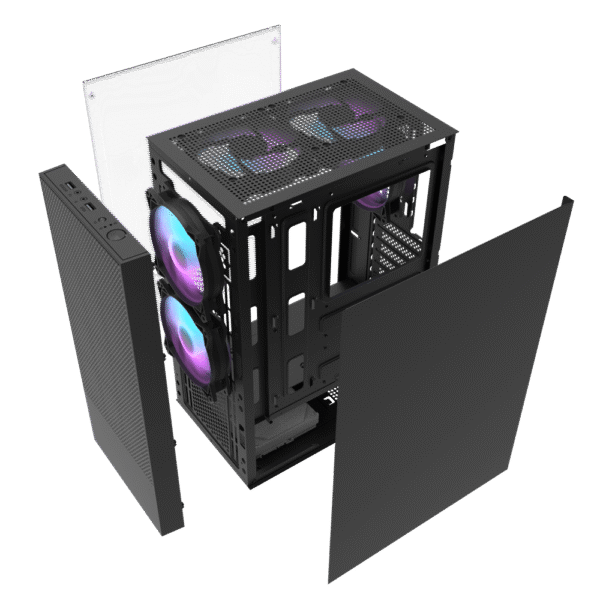 DARKFLASH A290 ATX Case | Black | Stylish & Functional Mid-Tower - Image 2