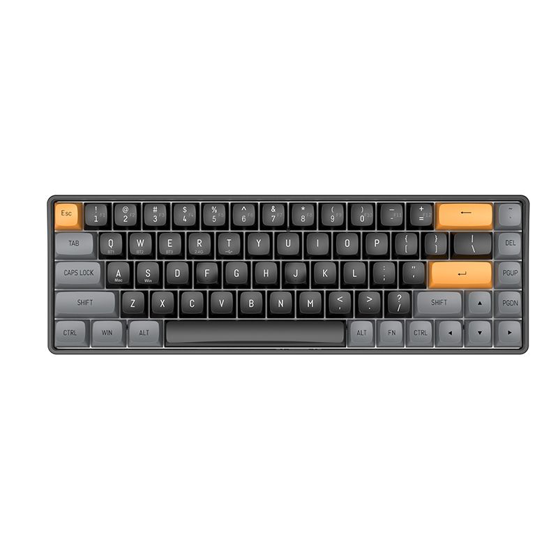 GD68 Wireless Mechanical Keyboard – Brown Sugar | Compact RGB Gaming Keyboard