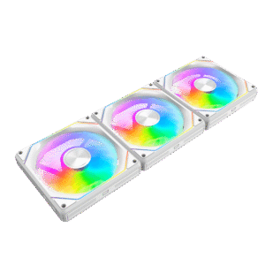 DarkFlash Gauss G24 3-in-1 White Computer Fans | High-Performance RGB Cooling