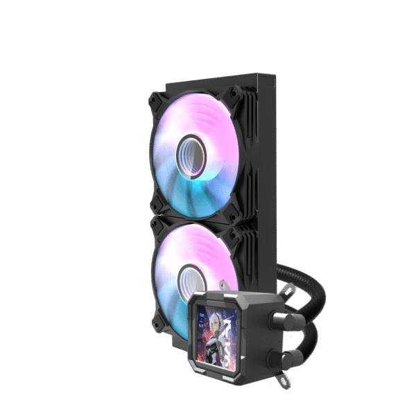DARKFLASH DV240S Liquid Cooler with LCD Screen Display