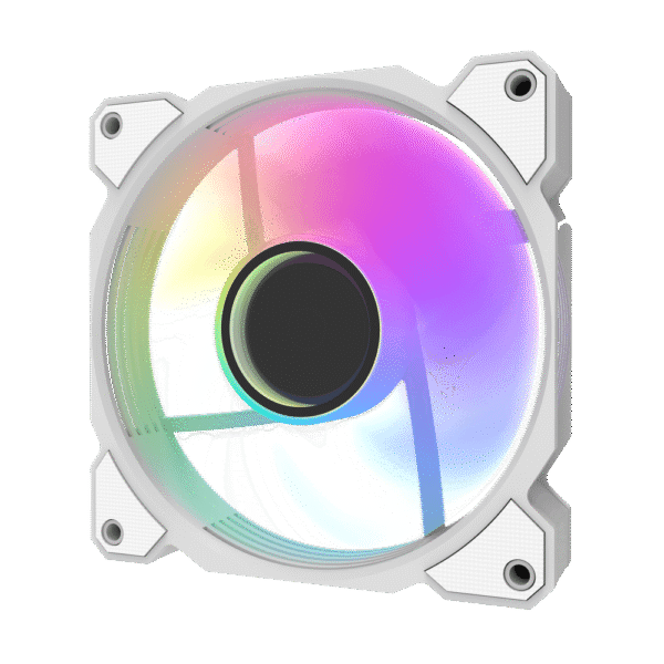 DarkFlash DR08 Single White Case Fan | High-Performance Cooling - Image 3