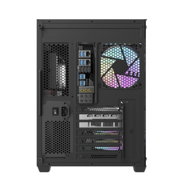 AIGO C285P ATX PC Case | Black | High-Airflow Gaming Chassis - Image 4