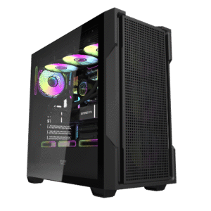 DS900 Mesh ATX PC Case | High-Airflow Gaming Case | Black