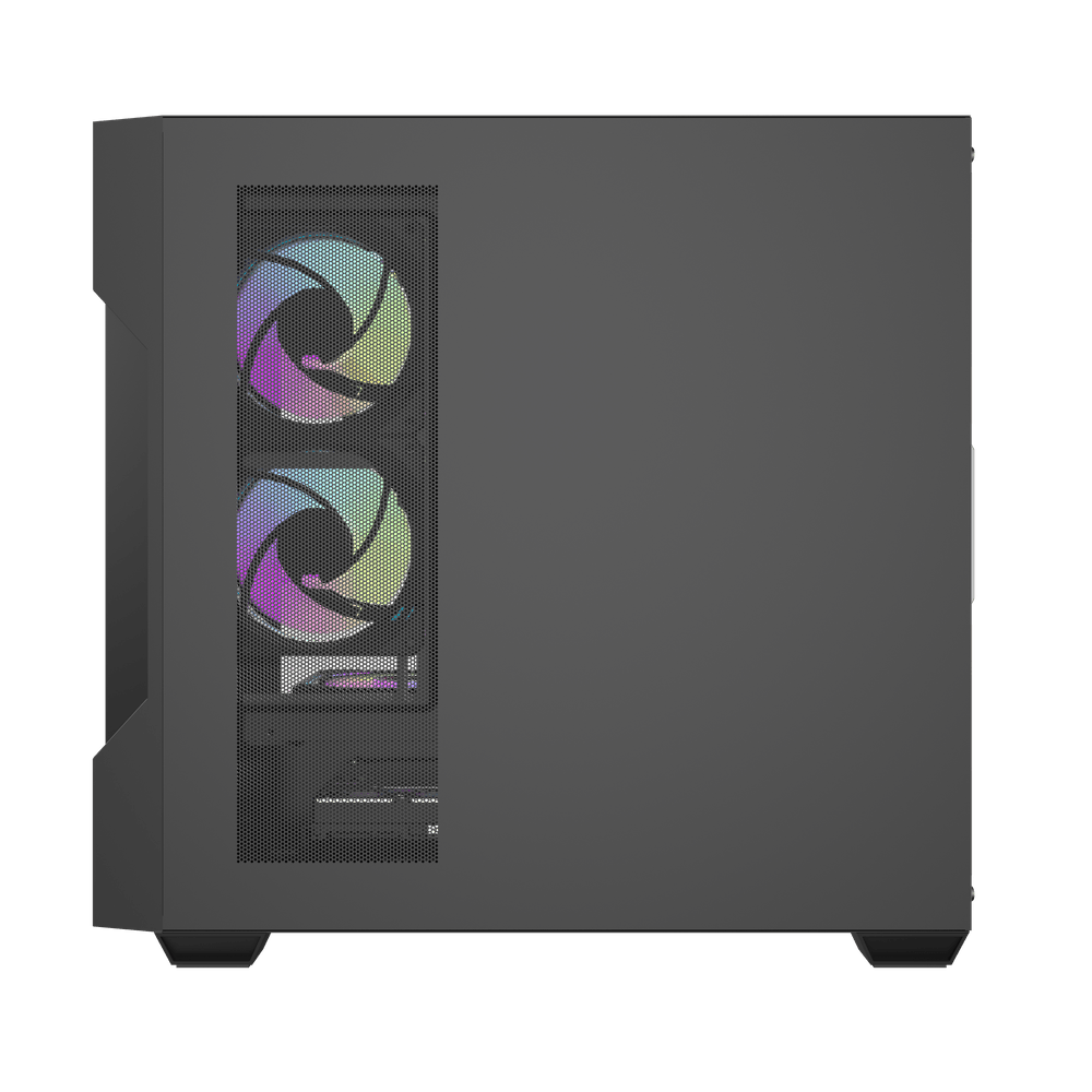 DS900 Mesh ATX PC Case | High-Airflow Gaming Case | Black - Image 4