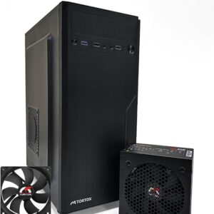 Tortox Zion ATX Case | Low-End PC Case with Pre-Installed Fan & 350W PSU