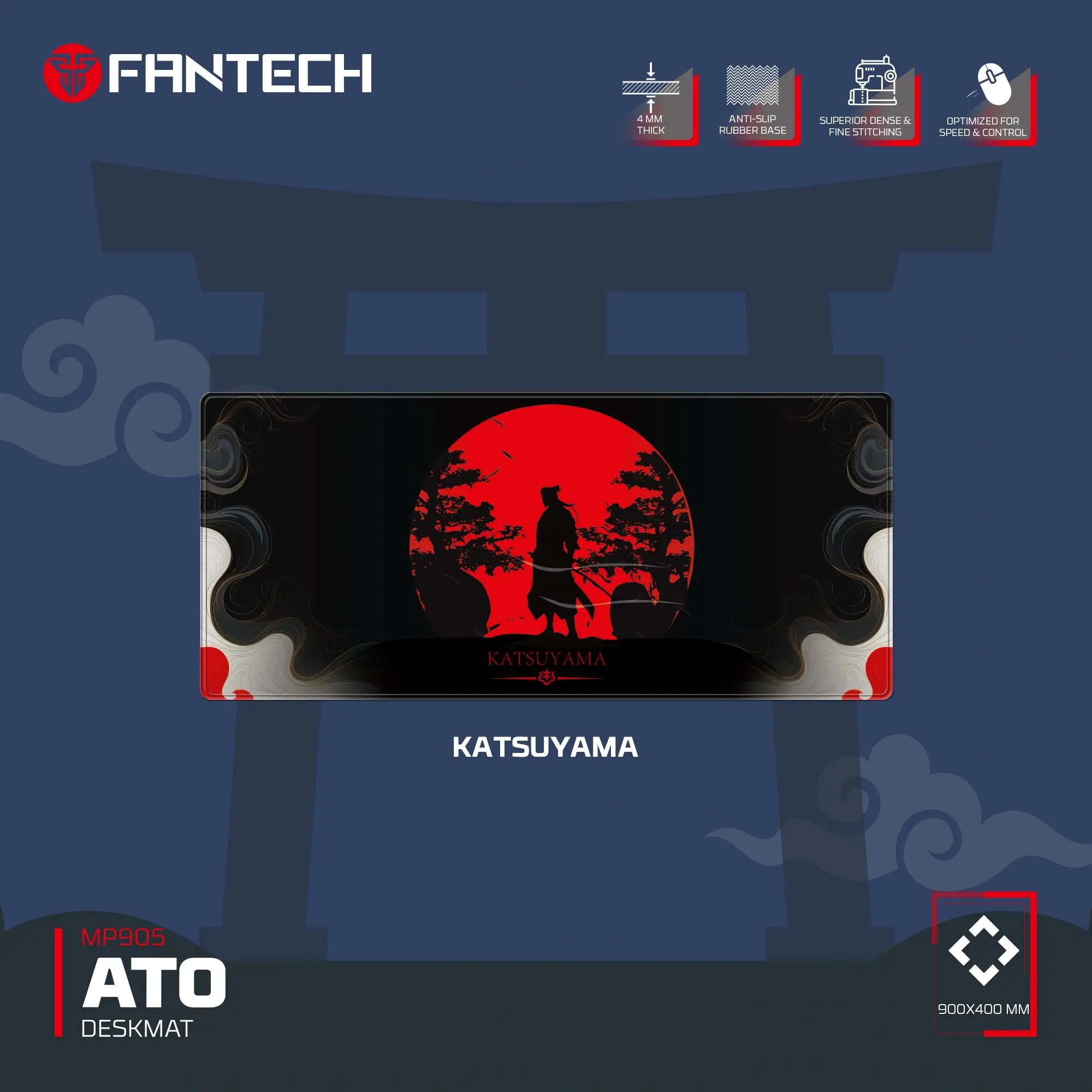 Fantech ATO MP905 Katsuyama Deskmat Mouse Pad | Extended Gaming Mouse Pad