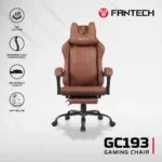 FANTECH GC193 Gaming Chair | Ergonomic & Adjustable | Brown