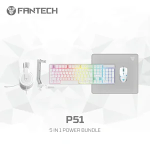 P51 5-in-1 Gaming Bundle | VX7 Mouse, K515 Keyboard, HQ53 Headset, AC304 Stand & MP356 Mousepad