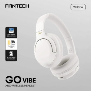 Fantech WH05A Go Vibe ANC Wireless Headset | White | Noise-Cancelling