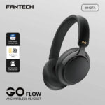 Fantech WH07A Go Flow ANC Wireless Headset | Black | Active Noise Cancelling