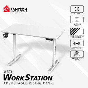 FANTECH WS311 Adjustable Rising Desk | Ergonomic Workstation | White
