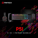 P51 5-in-1 Gaming Bundle | VX7 Mouse, K515 Keyboard, HQ53 Headset, AC304 Stand & MP356 Mousepad
