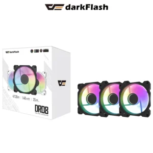 DarkFlash DR08 3-in-1 Computer Case Fans | High-Performance RGB Cooling