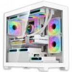DarkFlash C218M White ATX Case with 3×AIR12X ARGB Fans (5V 3-Pin) + AE650 Power Supply