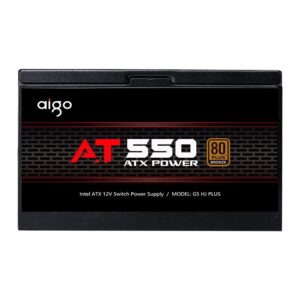 Aigo Darkflash AT550 550W Power Supply | 80 Plus Bronze, Black