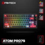 Fantech Atom PRO79 MK917 Mechanical Gaming Keyboard | Black, Red Switch, Wireless