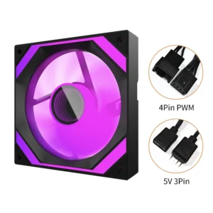 Aigo AIR12 Single Black Case Fan | High-Performance Cooling