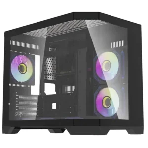 DarkFlash Tech FT418 Black ATX Mid-Tower Case | High-Performance Gaming PC Case