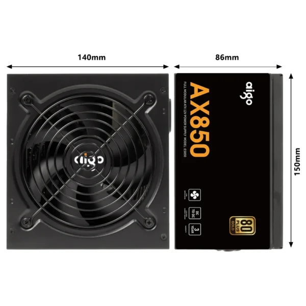 Aigo AX850 Power Supply 80 Plus Gold - Image 3