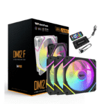 DM12 F 3-in-1 ARGB Case Fans with Controller & Remote (White)
