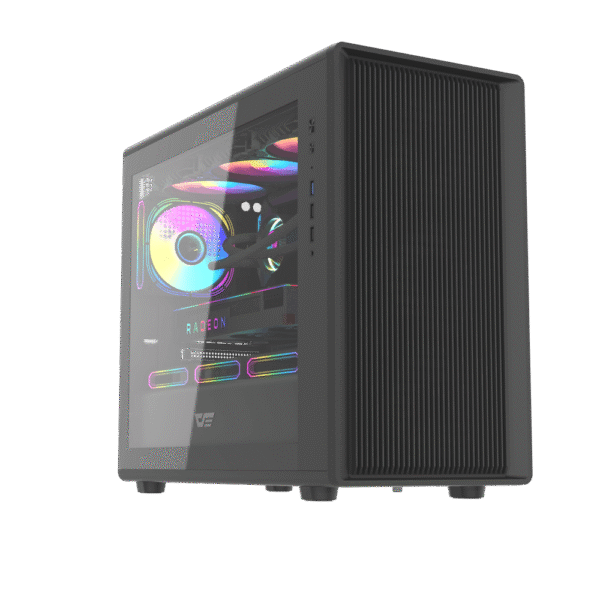 DarkFlash DB460M Black Micro-ATX Case | Compact Gaming PC Case