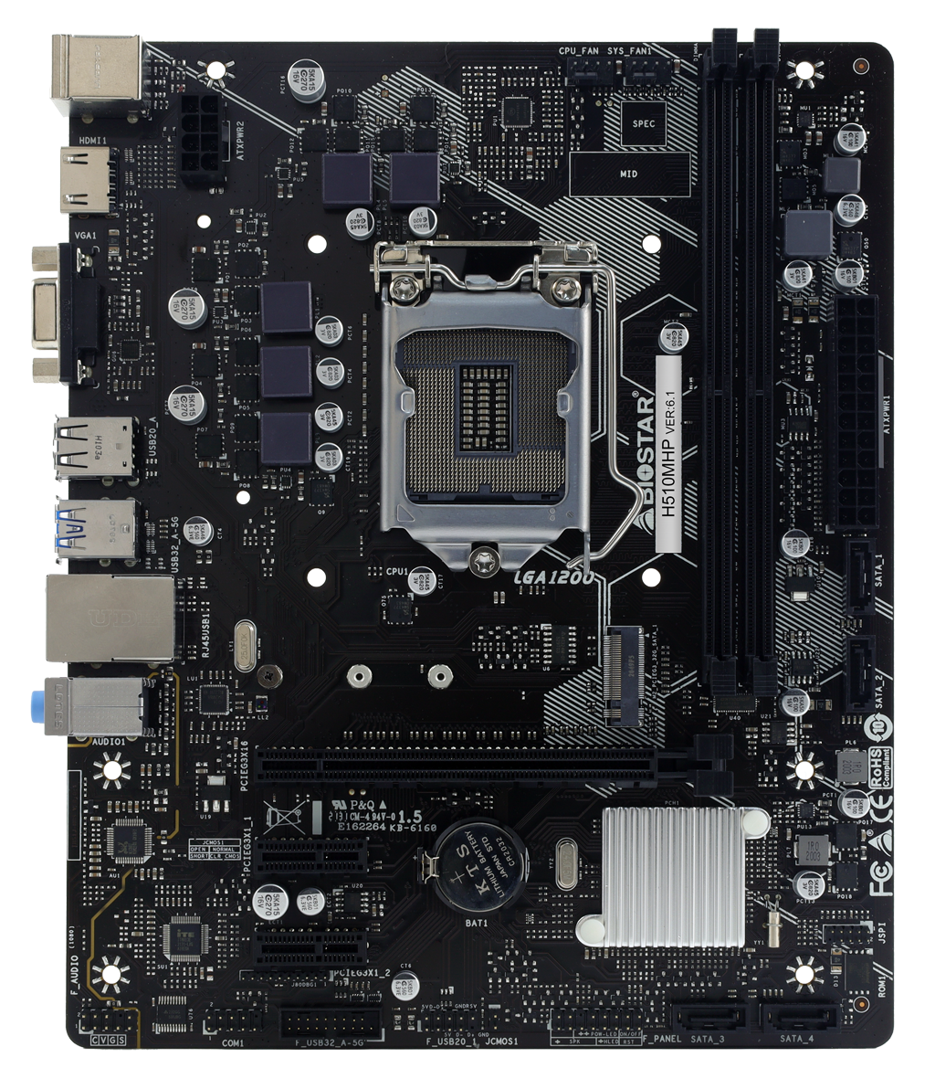 BIOSTAR H510MHP Intel Motherboard - Image 2