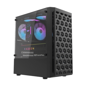 DarkFlash DK300M Micro-ATX PC Case | Compact Gaming Case with Tempered Glass