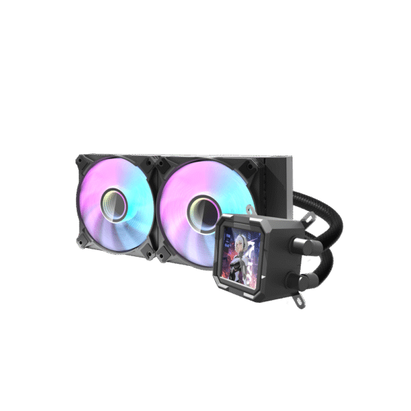 DARKFLASH DV240S Liquid Cooler with LCD Screen Display - Image 2