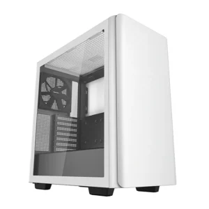 DEEPCOOL CK500 White Mid-Tower PC Case – Gaming Chassis with RGB Support