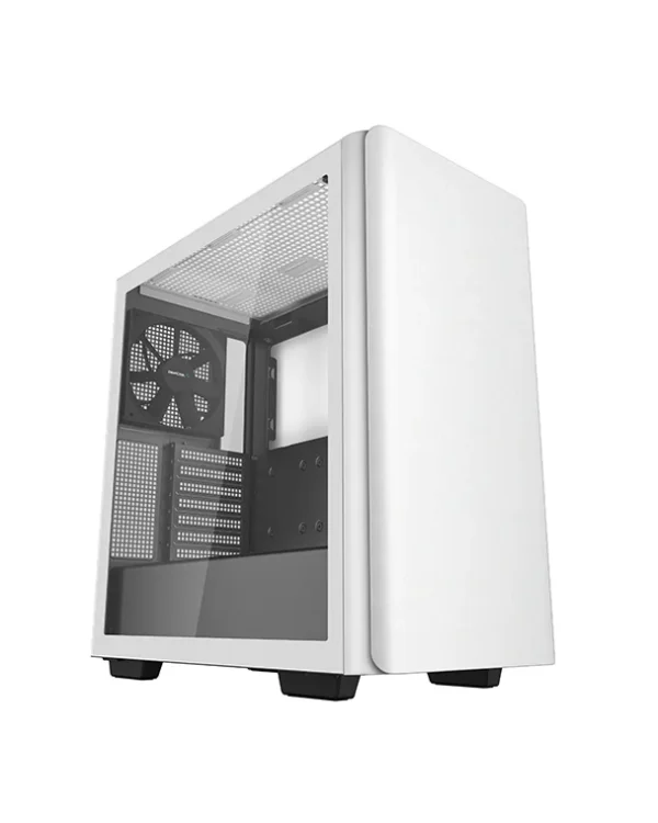 DEEPCOOL CK500 White Mid-Tower PC Case – Gaming Chassis with RGB Support