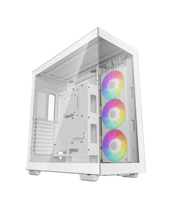 DEEPCOOL CH780 White PC Case – Full-Tower Gaming Case with RGB Support