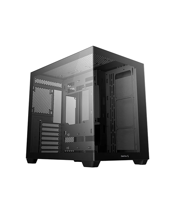 DEEPCOOL CG530 Black Mid-Tower PC Case – 4× Pre-Installed ARGB Fans, High-Airflow Gaming Chassis