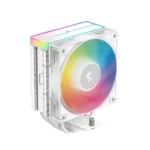 DEEPCOOL AG400 WH ARGB V2 CPU Air Cooler – White Edition with 4 Heat Pipes & ARGB Lighting