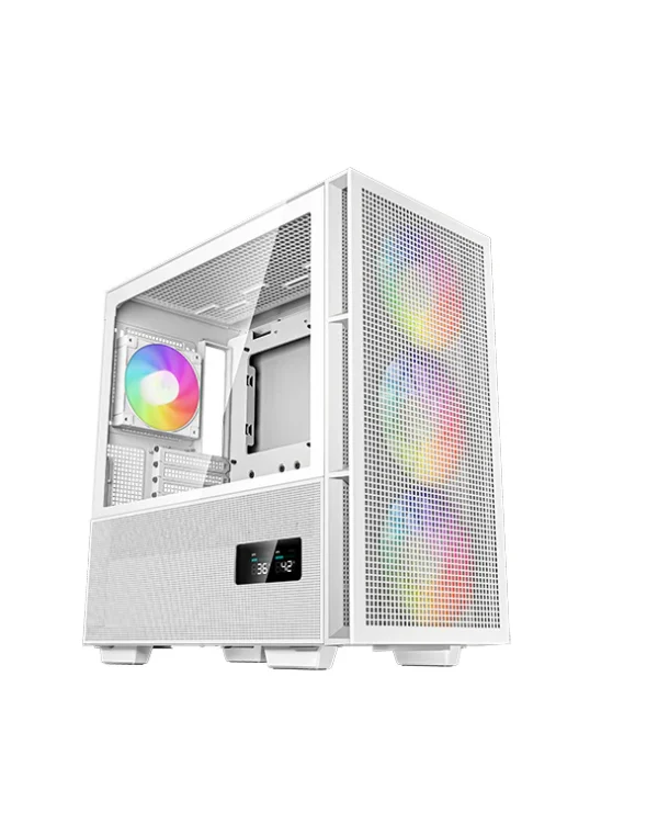 DEEPCOOL CH560 Digital E-ATX 4F RGB White PC Case – High-Performance Gaming Chassis