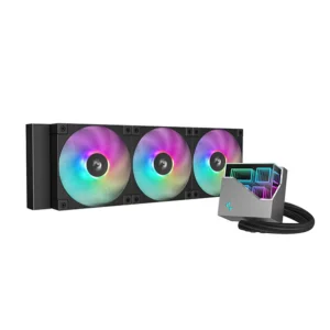 DEEPCOOL LT360 A-RGB AIO Liquid CPU Cooler – 360mm Radiator with Infinity Mirror Pump Design