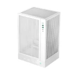 DEEPCOOL CH170 Digital Portable High-Airflow M-ITX White PC Case – Compact Gaming Chassis